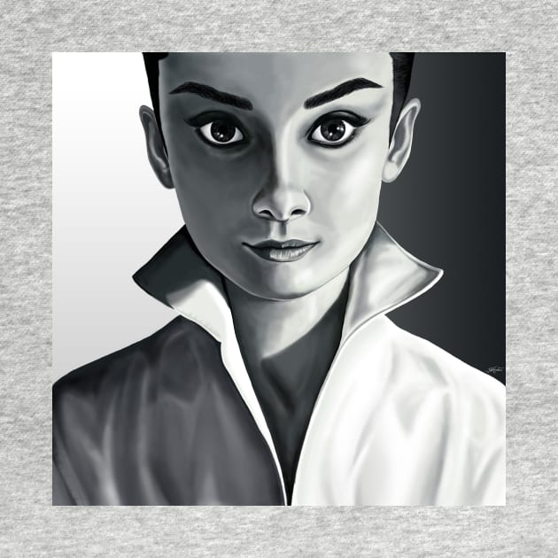 Audrey Hepburn by jorgeeeel